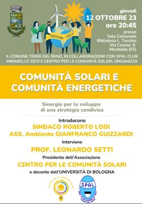 Comunità Solari e Comunità Energetiche foto 
