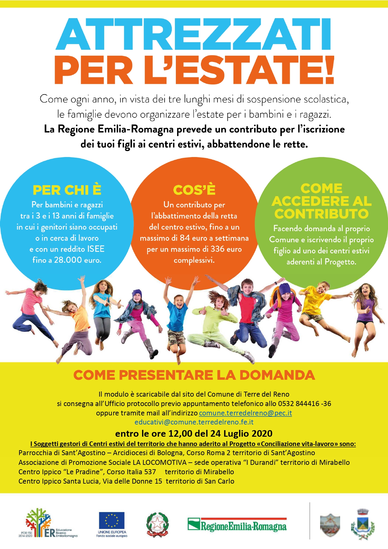 Bando per famiglie per i Voucher del Progetto 'Conciliazione Vita-Lavoro'