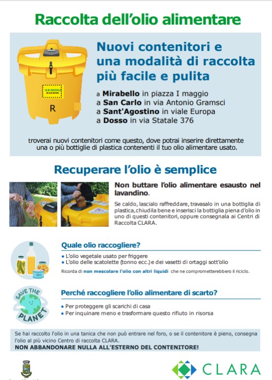 RACCOLTA OLIO ALIMENTARE