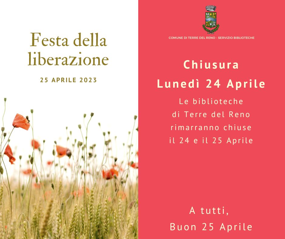 CHIUSURA BIBLIOTECHE COMUNALI