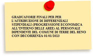 GRADUATORIE FINALI DIFFERENZIALI STIPENDIALI (PROGRESSIONI ECONOMICHE) ANNO 2023