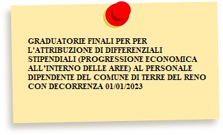 GRADUATORIE FINALI DIFFERENZIALI STIPENDIALI (PROGRESSIONI ECONOMICHE) ANNO 2023