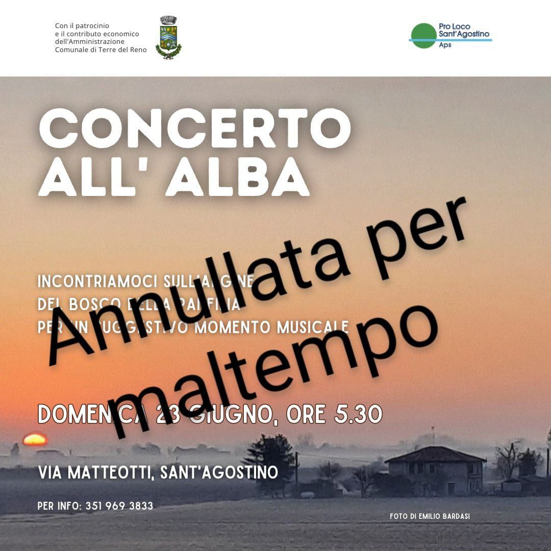 ANNULLAMENTO CONCERTO