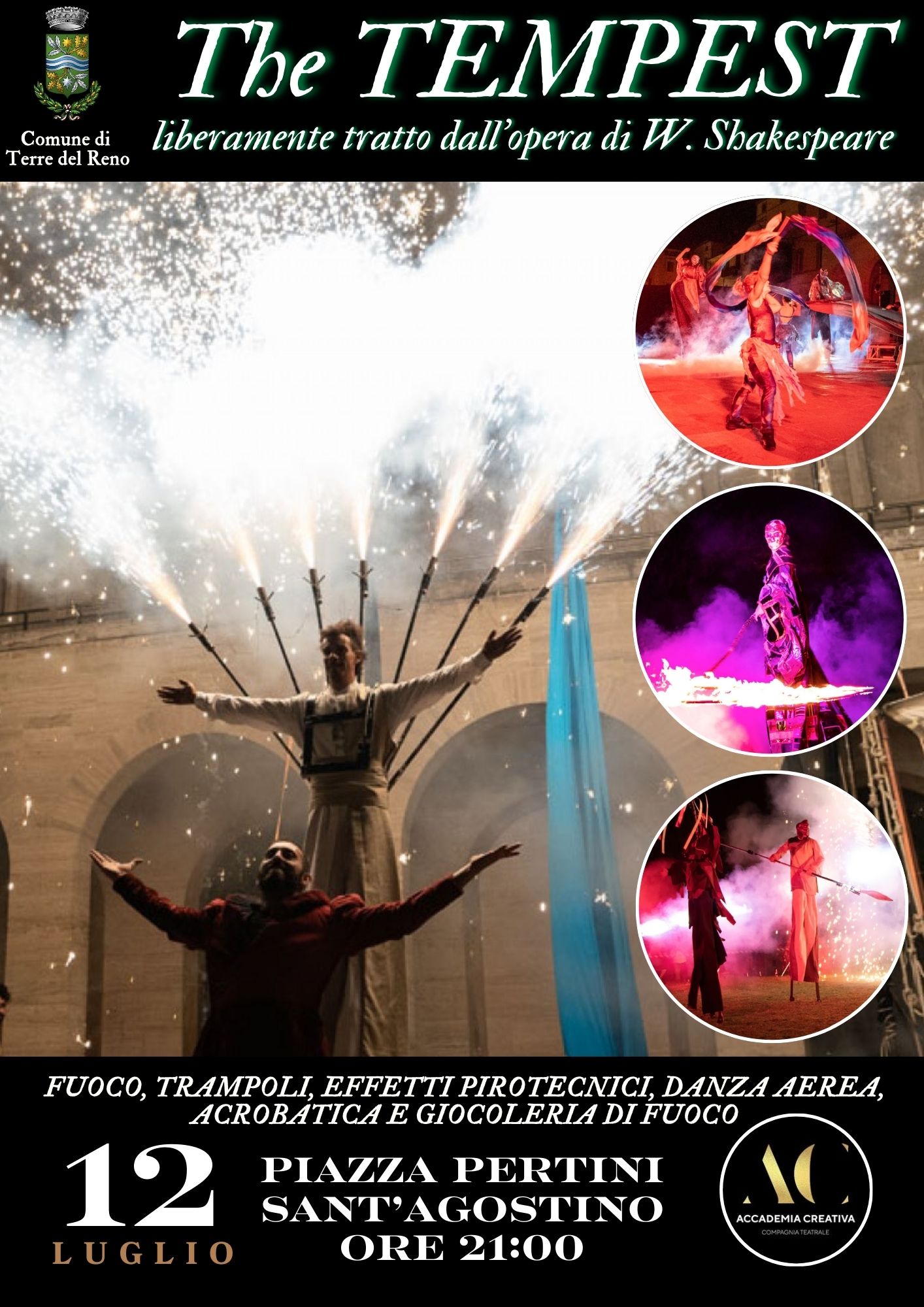 12 Luglio: Spettacolo The Tempest