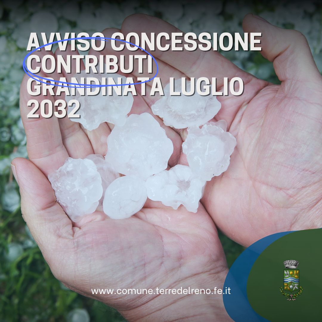 AVVISO CONCESSIONE CONTRIBUTI GRANDINATA LUGLIO 2023