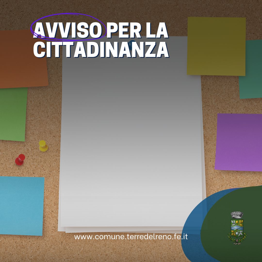 AVVISO ALLA CITTADINANZA