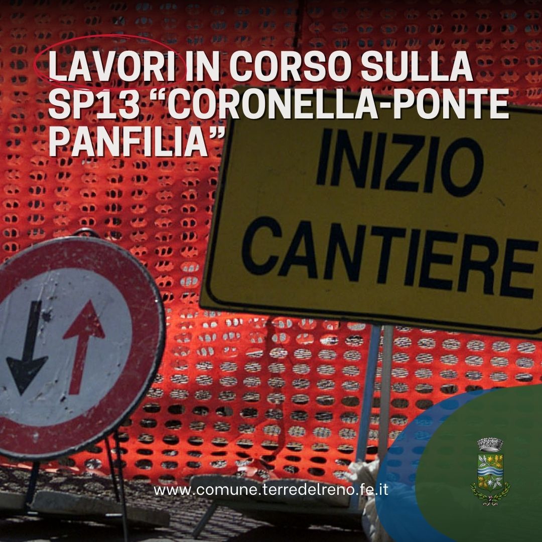 Modifiche alla viabilità sulla SP 13 per lavori urgenti di ripristino