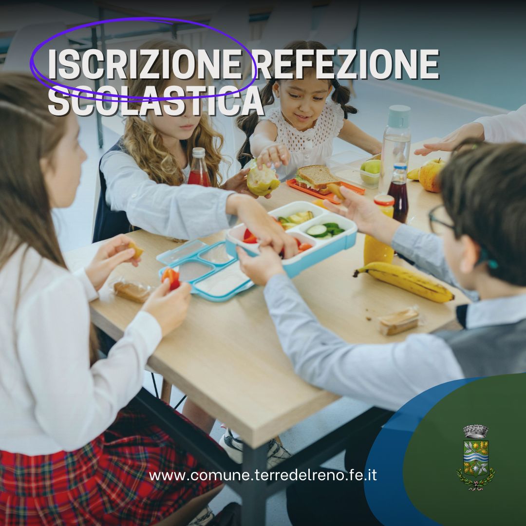 ISCRIZIONI AL SERVIZIO DI REFEZIONE SCOLASTICA  - A.S. 2025/2026