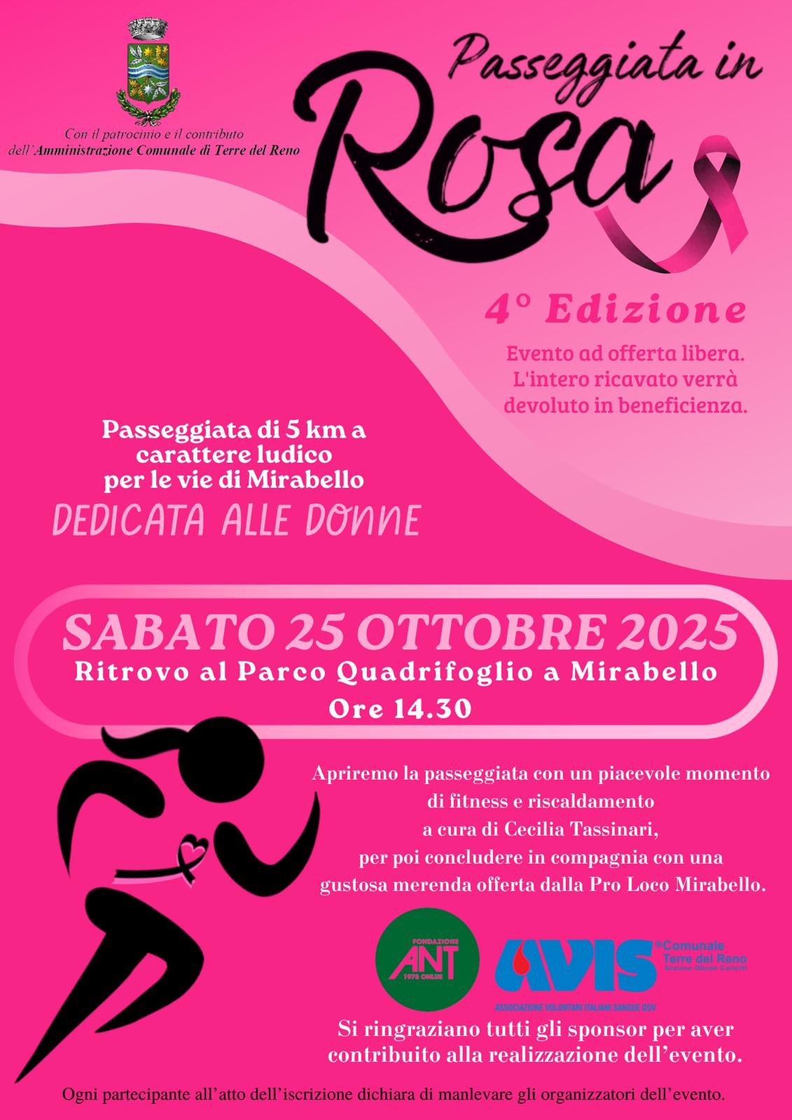 Partecipazione e solidarietà per la passeggiata in rosa Partecipazione e solidarietà per la passeggiata in rosa